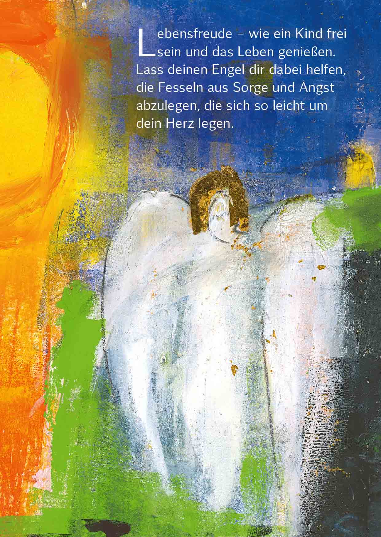  Kunst-Postkarte - Engel der Lebensfreude